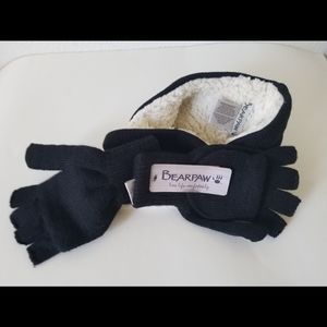 Bearpaw New Black Winter Headband & Gloves